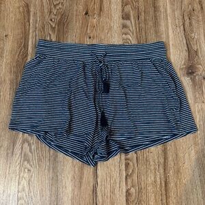 Striped Navy and White Shorts